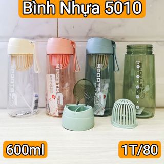 BÌNH NƯỚC NHỰA 600ML SPORTS QUÀ TẶNG 5010