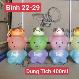 BÌNH NƯỚC THỂ THAO 400ML NẮP BẬT