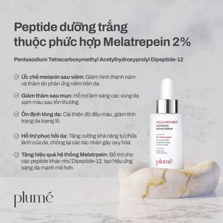 Plumé COMBO gồm Serum & Kem Dưỡng trắng, hỗ trợ Mờ Nám, TẶNG 1 Dưỡng Mi - Giải Pháp Chăm Sóc Da Toàn Diện Cải Thiện Nám Đem Lại Làn Da Sáng Mịn