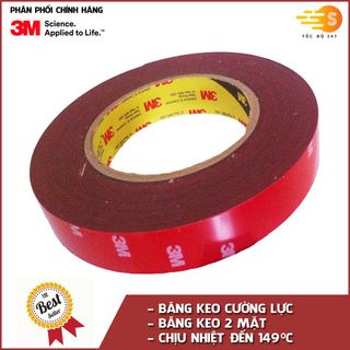 Băng keo cường lực siêu dính 3M khổ 10m 4229P- nhiều kích thước
