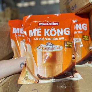 Cà Phê Sữa Macccoffee Mê Kông (Thùng 30 Gói)