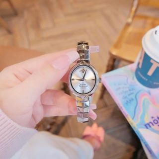 ĐỒNG HỒ NỮ CAO CẤP VIENNE ARMOUR MẶT OVAN VÒNG KIỀNG FULLBOX