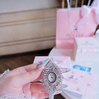 ĐỒNG HỒ NỮ CHÍNH HÃNG BRIDE TALK ĐÍNH PHA LÊ BẢNG TO ÔM TAY FULLBOX