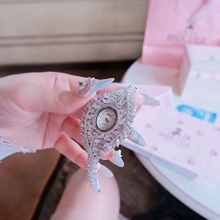 ĐỒNG HỒ NỮ CHÍNH HÃNG BRIDE TALK ĐÍNH PHA LÊ BẢNG TO ÔM TAY FULLBOX