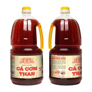 [Combo 2 CAN - 2LIT/CAN] Nước Chấm Cá Cơm Than Làng Chài Xưa chai nhựa cao cấp Đặc Biệt Thanh Dịu An toàn