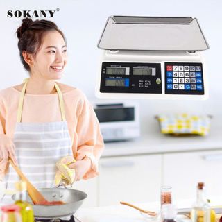 CÂN ĐIỆN TỬ TÍNH TIỀN 40KG ĐỂ BÀN SOKANY SKN-14897