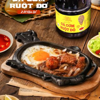 [COMBO 2 CHAI] Nước Chấm 2 LÍT Cá Cơm Ruột Đỏ Làng Chài Xưa chai nhựa cao cấp Đặc Biệt Thanh Dịu