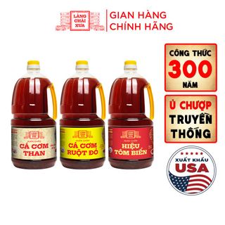 Combo 3 CAN Than Vàng Tôm NƯỚC CHẤM 2 LÍT/CAN Làng Chài Xưa Đặc Biệt An Toàn Tiết Kiệm