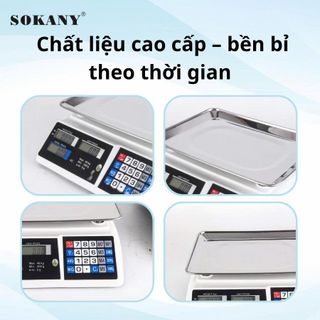 CÂN ĐIỆN TỬ TÍNH TIỀN 40KG ĐỂ BÀN SOKANY SKN-14897