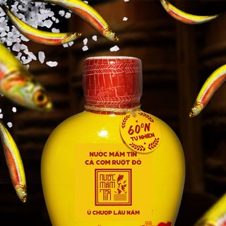 [Tặng 1 Kiết Thành 40N 500ml] COMBO 2 BÌNH GỐM 60 ĐỘ ĐẠM 500ML Nước mắm Tĩn cá cơm ruột đỏ rin nguyên chất truyền thống