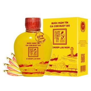 [Tặng 1 Kiết Thành 40N 500ml] COMBO 2 BÌNH GỐM 60 ĐỘ ĐẠM 500ML Nước mắm Tĩn cá cơm ruột đỏ rin nguyên chất truyền thống