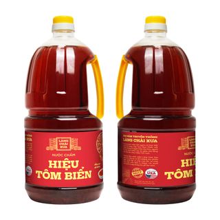 [COMBO 2 CHAI] Nước Chấm 2 LÍT Hiệu Tôm Biển Làng Chài Xưa chai nhựa cao cấp Đặc Biệt Thanh Dịu