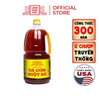 [Chai 2 lít VÀNG - Tiết kiệm] Nước Chấm Cá Cơm Ruột Đỏ Làng Chài Xưa Đặc Biệt Thanh Dịu An Toàn