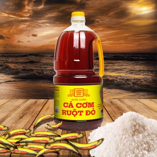 [Chai 2 lít VÀNG - Tiết kiệm] Nước Chấm Cá Cơm Ruột Đỏ Làng Chài Xưa Đặc Biệt Thanh Dịu An Toàn