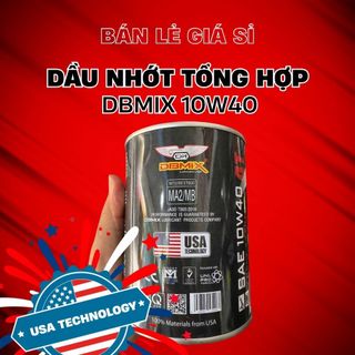 Dầu Nhớt Xe Máy 10W40 DBMIX Dung Tích 800ml 1000ml – Nhớt Tổng Hợp Cao Cấp Cho Xe Số & Tay Ga | Công Nghệ Mỹ, Nguyên Liệu Nhập Khẩu
