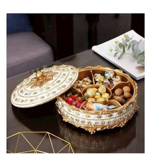 Khay Mứt Sứ Tết Mạ Vàng YT ( THÙNG 16C )