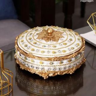 Khay Mứt Sứ Tết Mạ Vàng YT ( THÙNG 16C )