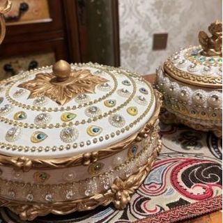 Khay Mứt Sứ Tết Mạ Vàng YT ( THÙNG 16C )