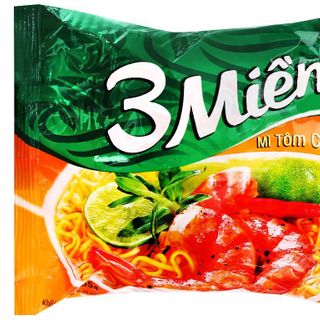 Mì 3 Miền Tôm Chua Cay gói 65g Thùng 30 gói