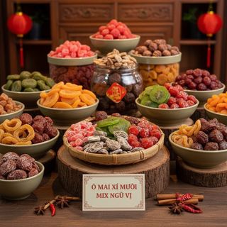 Ô MAI XÍ MUỘI MIX NGŨ VỊ - CHUA CAY MẶN NGỌT 500G - WINNIE HOUSE