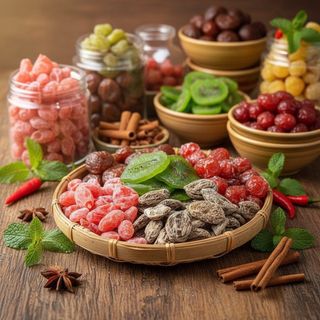 Ô MAI XÍ MUỘI MIX NGŨ VỊ - CHUA CAY MẶN NGỌT 500G - WINNIE HOUSE