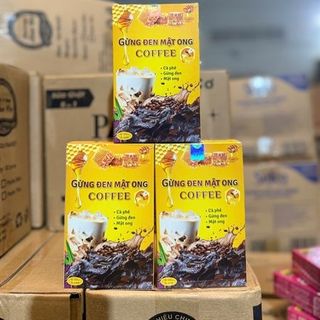 Cà Phê Gừng Đen Mật Ong Coffee TT (Thùng 112 Hộp)