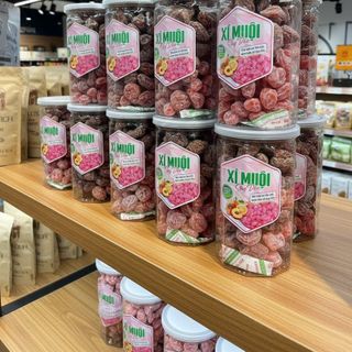XÍ MUỘI Ô LIU, XÍ MUỘI ĐÀO MIX VỊ 500G - WINNIE HOUSE