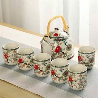 Bộ Ấm Chén Sứ Họa Tiết (THÙNG 20B)
