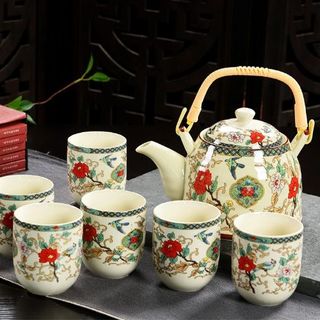 Bộ Ấm Chén Sứ Họa Tiết (THÙNG 20B)