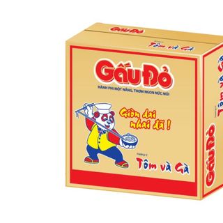 Mì Gấu đỏ Tôm và Gà gói 65g Thùng 30 gói