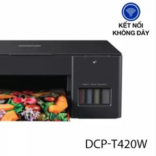 Máy in phun màu đa năng Print, Photo, Scan - Brother DCP-T420W - Wifi [Tặng ly giữ nhiệt LocknLock]