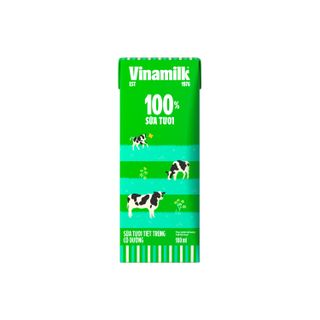 Sữa tươi Tiệt trùng Vinamilk 100% có đường 180 ml Thùng 48 hộp
