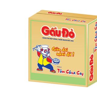 Mì Gấu đỏ Tôm chua cay gói 65g Thùng 30 gói