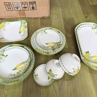 YH NH01 Đĩa Xoài 12 Hoa Xanh (THÙNG 30C)