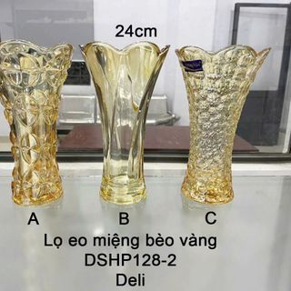BÌNH CẮM HOA MIỆNG BÈO 24CM DELI VÀNG DSHP128- 2