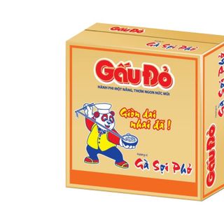 Mì Gấu đỏ Gà sợi phở gói 65g Thùng 30 gói