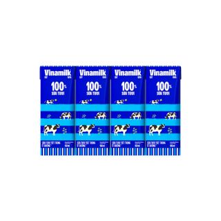 Sữa tươi Tiệt trùng Vinamilk 100% ít đường 180 ml Thùng 48 hộp