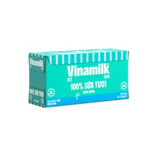 Sữa tươi Tiệt trùng Vinamilk 100% không đường 1 lít thùng 12 hộp