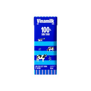 Sữa tươi Tiệt trùng Vinamilk 100% ít đường 180 ml Thùng 48 hộp
