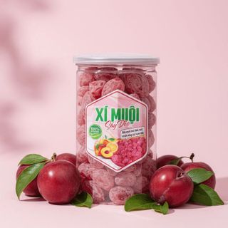 XÍ MUỘI ĐÀO - "TUYỆT PHẨM" MỨT ANH ĐÀO: NGỌT NGÀO, DẺO THƠM 500G - WINNIE HOUSE