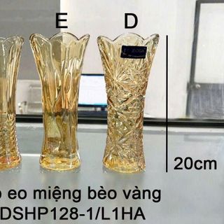 BÌNH CẮM HOA MIỆNG BÈO 20CM DELI VÀNG DSHP128- 1HA