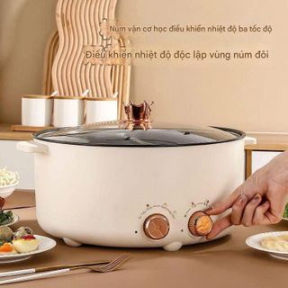 NỒI LẨU ĐIỆN 2 NGĂN 28CM ĐA NĂNG