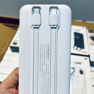 Sạc dự phòng Sendem PK88 10000Mah sạc nhanh 22.5W/PD20W tích hợp dây sạc IPhone và TypeC (Có VAT)