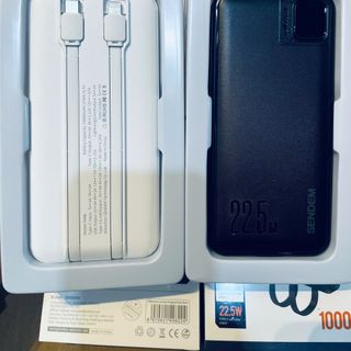 Sạc dự phòng Sendem PK88 10000Mah sạc nhanh 22.5W/PD20W tích hợp dây sạc IPhone và TypeC (Có VAT)