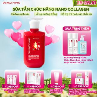 Sữa Tắm Nano Collagen [Chai 500g] TẶNG 1 TRONG 2 QUÀ