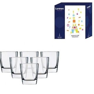 Bộ Bình 6 Cốc Thủy Tinh Luminac ca cao ( THÙNG 6B )