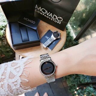 ĐỒNG HỒ NAM NỮ CAO CẤP MODAĐÔ DÂY THÉP MẶT TRƠN CHẤM HỘT LẺ SIZE