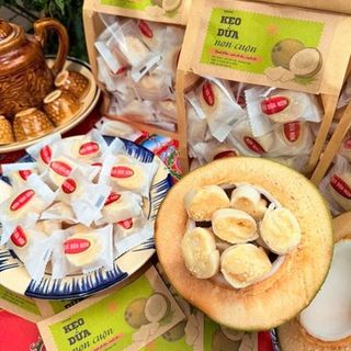 Kẹo Dừa Non Cuộn (Thùng 10Kg)
