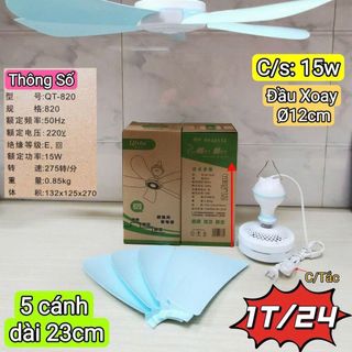 QUẠT TREO MINI 220V 5 CÁNH MÃ 820