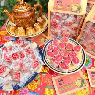 Kẹo Dừa Non Cốm Hồng (Thùng 10kg)